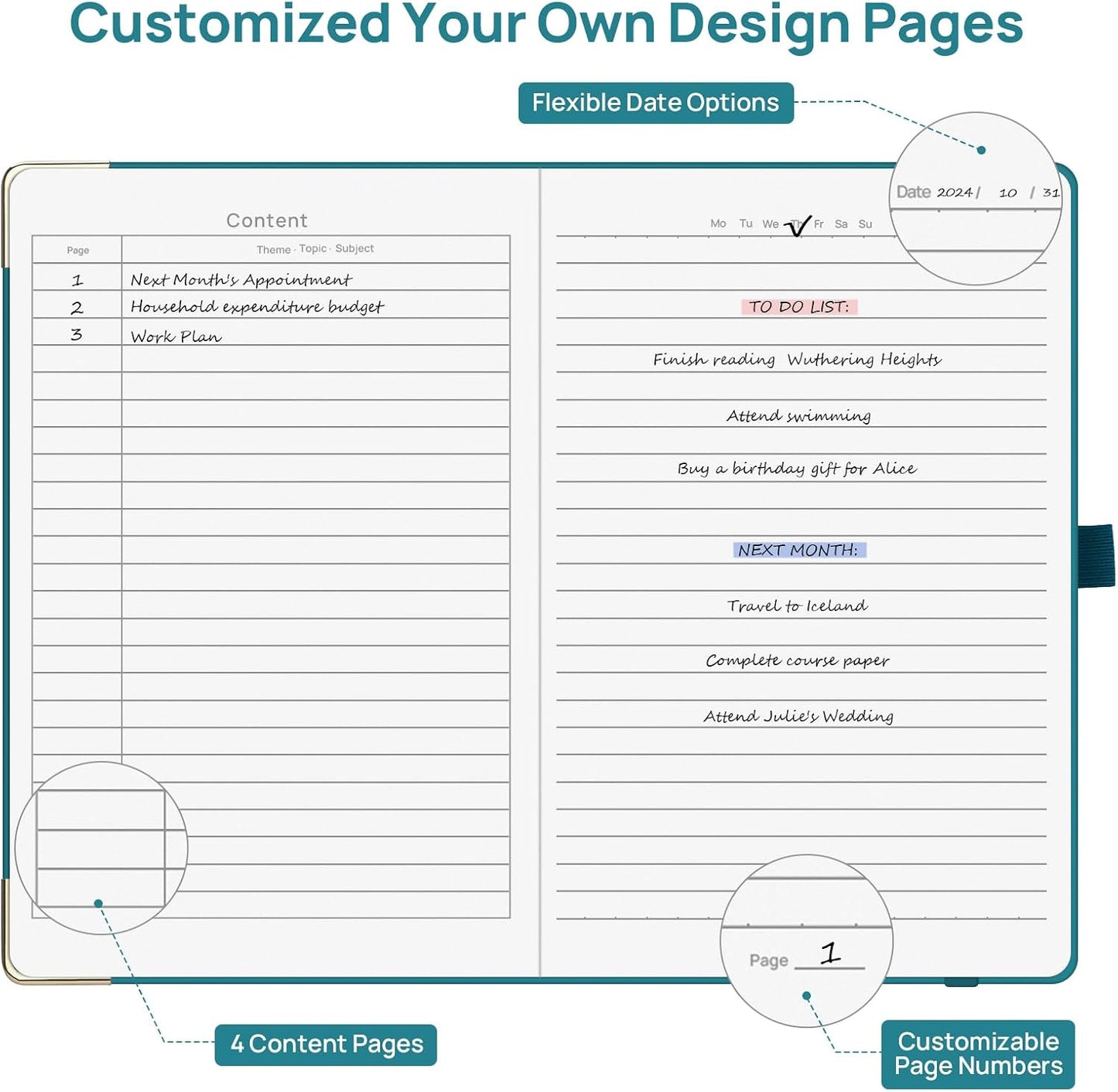 A5 Lined Journal Notebook - 100 GSM Thick Paper, 8 Pack Hardcover Journaling Notebooks for Writing, Work, Travel, School, College Ruled Journals for Women Men, PU Leather Note Books, 5.5”x8.3”