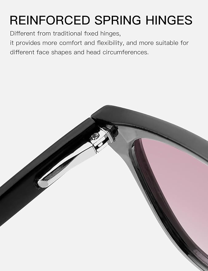 TIJN Blue Light Blocking Glasses for Women Men Clear Frame Square Nerd Eyeglasses Anti Blue Ray Computer Screen Glasses