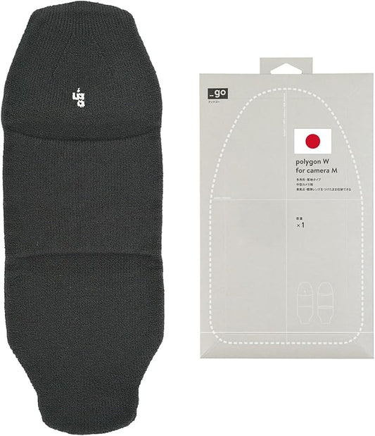 Camera Cover, Polygon W, Made in Japan, M size, Dark Gray