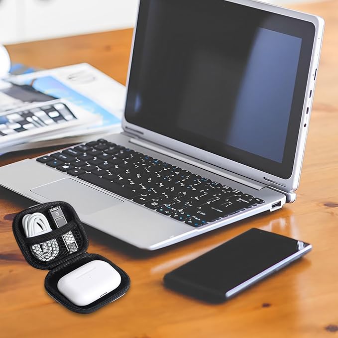 Mini Electronic Case - Cable Organizer Solid Color Electronic Organizer | Travel Digital Accessories Storage Bag Waterproof Travel Bags for Keeping Tech Cables