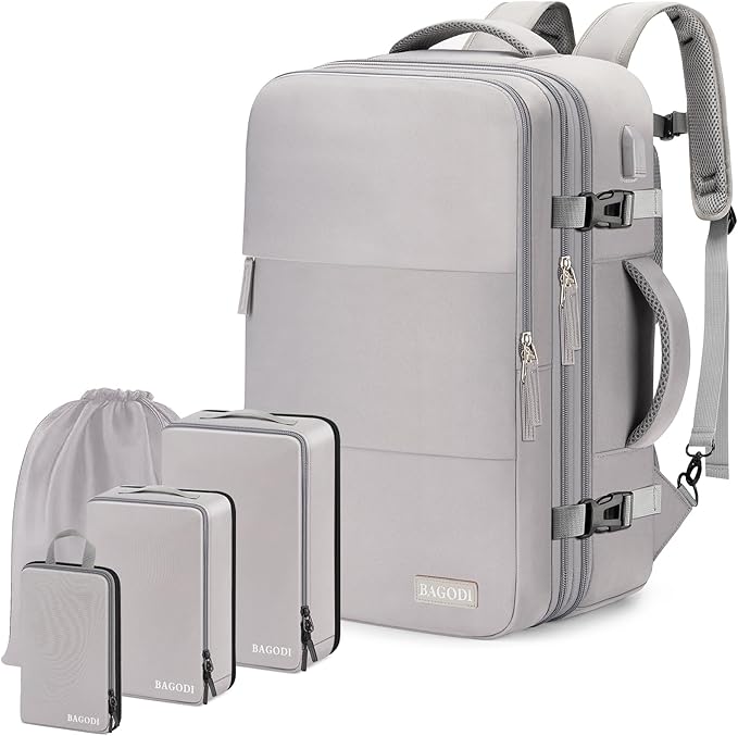 Carry On Backpack, 42L Flight Approved Travel Backpack for Men Women,Airline Approved Gym Backpack Waterproof Business Laptop Daypack Laptop Backpack,Casual Daypack for Business Weekend Hiking