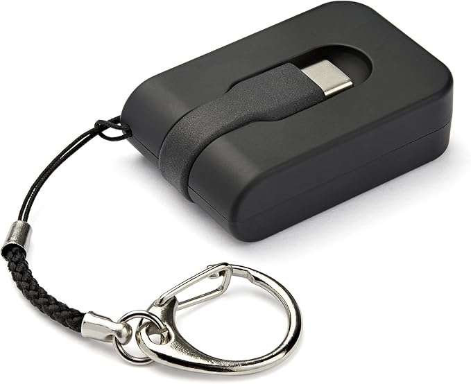 Portable USB-C to VGA Adapter with Quick-Connect Keychain
