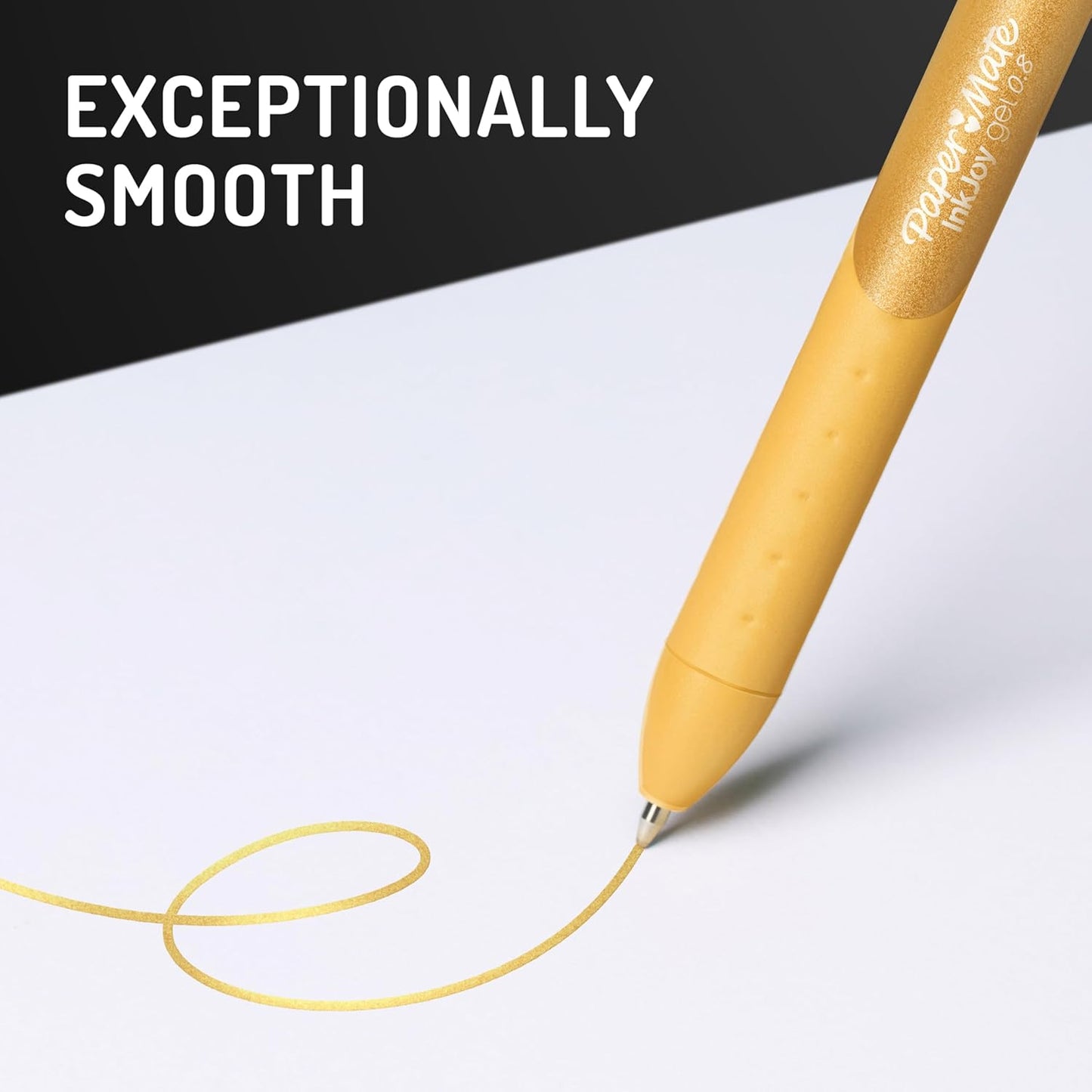 Paper Mate InkJoy Gel Pens, Metallic Pens, Retractable, Medium Point, (0.8mm) Assorted Colors, 6 Count