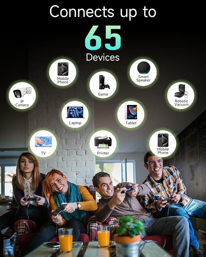 2026 Best WiFi Extender Signal Booster - 6X Faster Internet Extender WiFi Booster for Home, Long Range up to 15,588 Sq Ft, WiFi Repeater w/Ethernet Port, 1-Tap Setup, Compatible with Wireless Routers