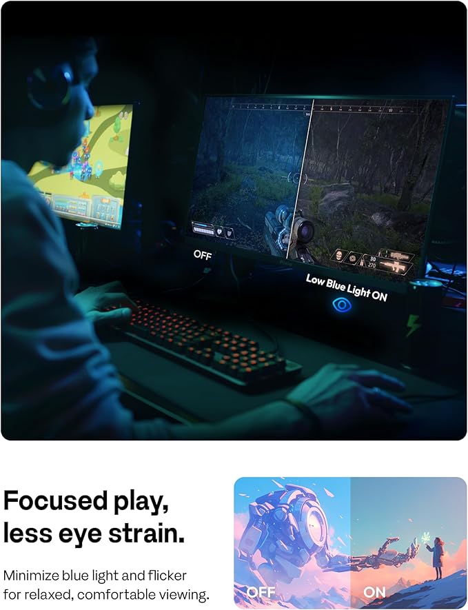 Pixio PX279 Wave Purple 27 inch 240Hz Refresh Rate FHD 1080p Resolution Fast IPS Panel 1ms GTG Resonse Time Gaming Monitor with Adaptive Sync