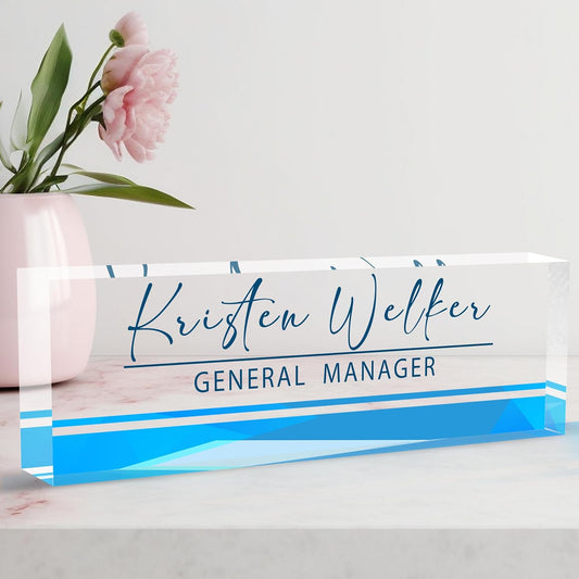Desk Name Plate Personalized, Nurse Name Plate for Desk, Office Desk Decor for Women and Men, Employee Appreciation Gifts Office Gifts for Nurse