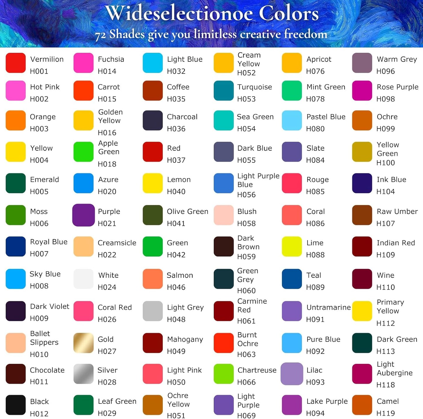 iBayam 72 Colors Colored Pencils for Adults Relaxation Coloring Books, Back to School Supplies for Kids Teens, Drawing Sketching Doodling Pencils, Stationery Art Kits for Preppy School Classroom Gift