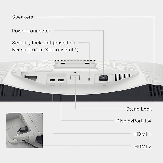 Dell 27 Plus 4K Monitor - S2725QS - 27-inch 4K (3840 x 2160) 120Hz 16:9 Display, IPS Panel, AMD FreeSync Premium, sRGB 99%, Integrated Speakers, 1500:1 Contrast Ratio, Comfortview Plus - Ash White