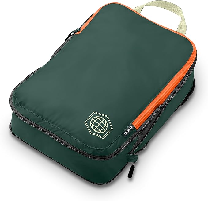 Compression Packing Cubes Set for Travel - Lightweight, Durable Clothes Organizer for Carry-On Luggage and Suitcases by TRIPPED Travel Gear