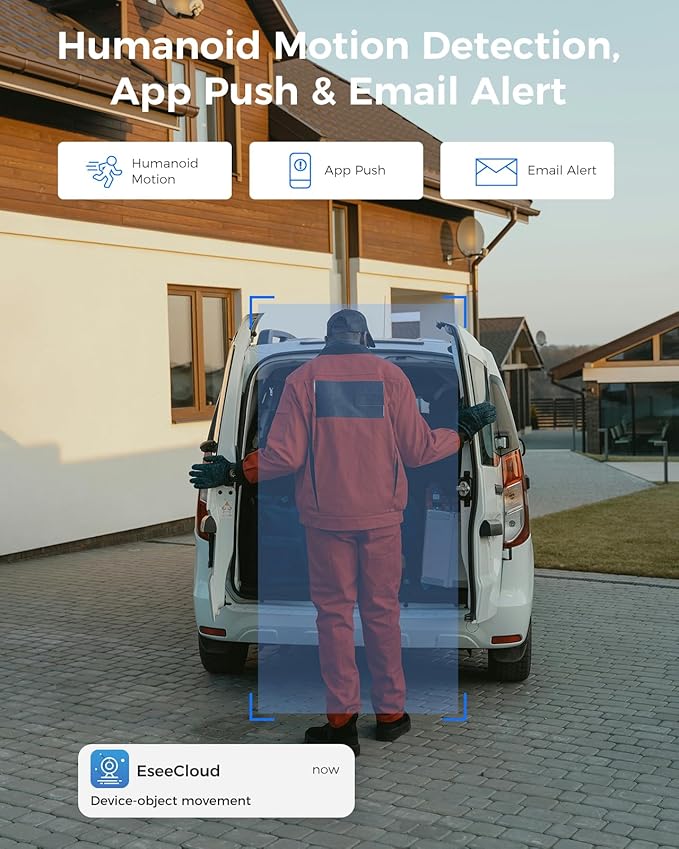 Hiseeu 100ft WiFi Pro Security Camera System, 16CH 4K NVR Kit, Wired Plug-in Powered 8Pcs 5MP CCTV Home Security Camera System for Indoor/Outdoor Use, Night Vision, IP66, Motion Detection, 3TB HDD