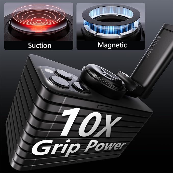 MiiKARE Travel Essentials Magnetic Airplane Phone Holder, Universal Handsfree Phone Mount for Flying with 360 Degree Rotation, Travel Must Haves Phone Stand for Desk, Tray Table, Pink