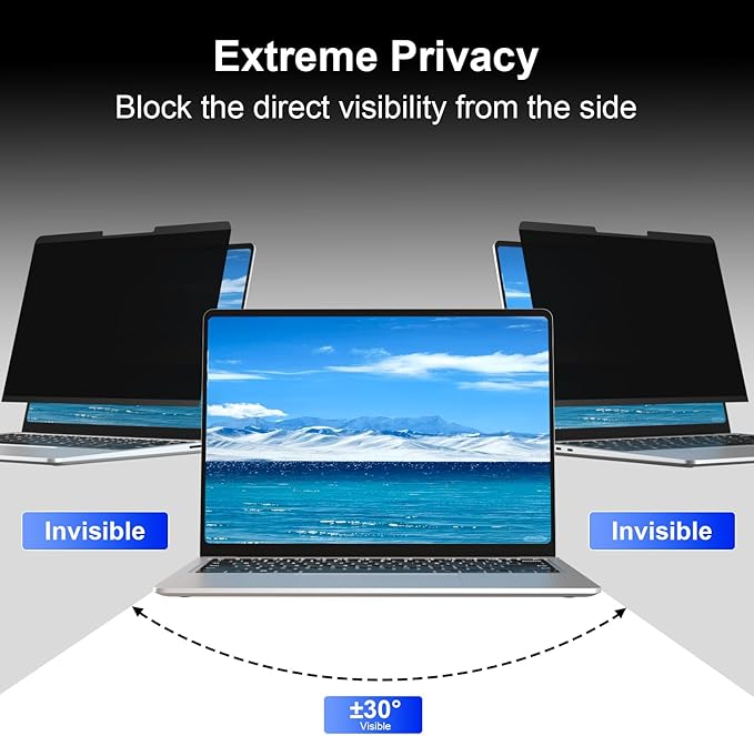Magnetic Privacy Screen for 13.5 Inch Microsoft Surface Laptop 4/3/2, Removable Anti Glare Surface Laptop 13.5 Screen Protector, Blue Light Filter, Anti Spy Easy Install