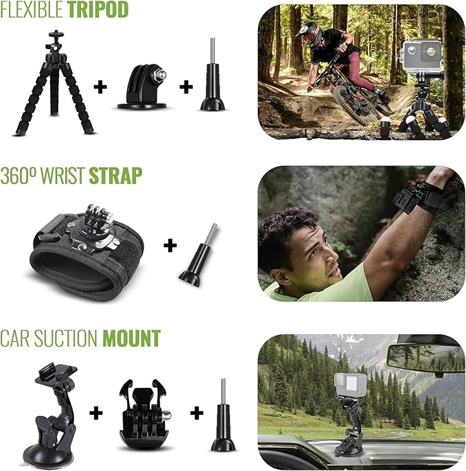 GoPro HERO13 (Hero 13) with HB-Series Lens Collection - Waterproof Action Camera with 5.3K HDR Video, 27MP Photos, 1/1.9" Image Sensor, Live Streaming, Webcam + 64GB Card & 50 Piece Accessory Kit