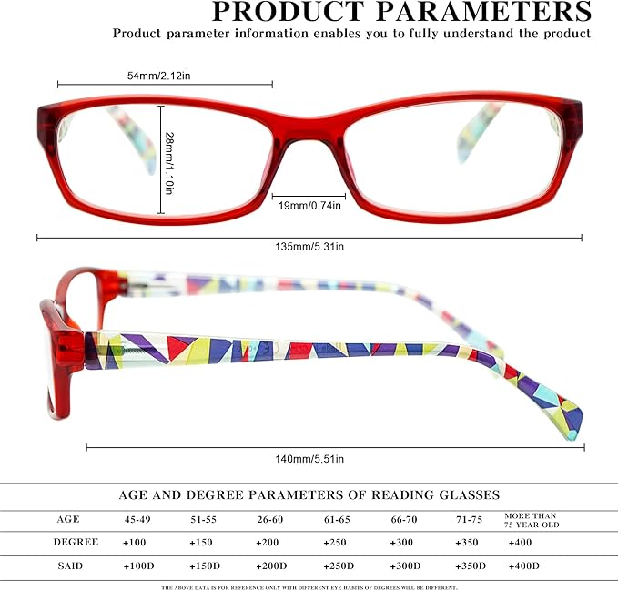 VIDEBLA 5 Pack Computer Reading Glasses Men and Women Anti Eyestrain Blue Light Blocking Glasses for Reading (5 Mix-3, 0.50)