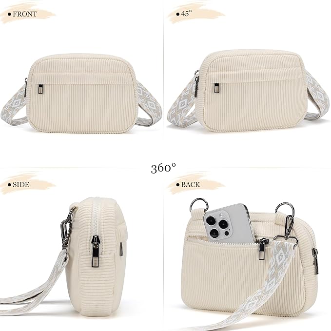 MAXTOP Small Crossbody Bags for Women Belt Bag Fanny Pack with Adjustable Strap