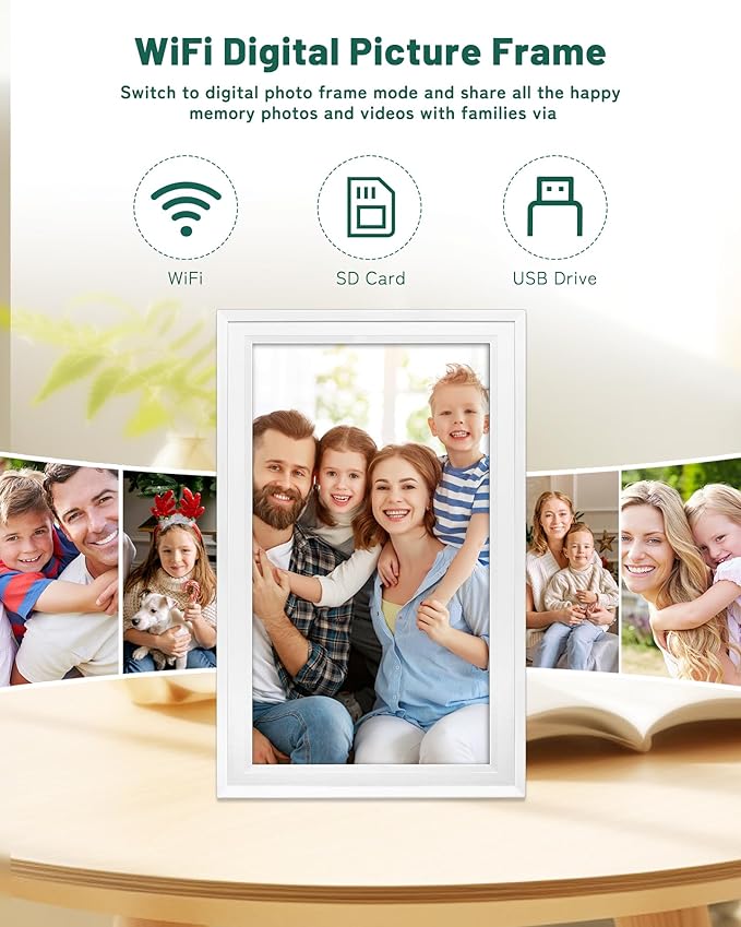 Digital Wall Calendar with Touchscreen, 15.6 inch Smart Calendar, Electronic Calendar for Family, WiFi Family digital calendar Chore Chart, Wall Planner, WiFi Digital Picture Frame