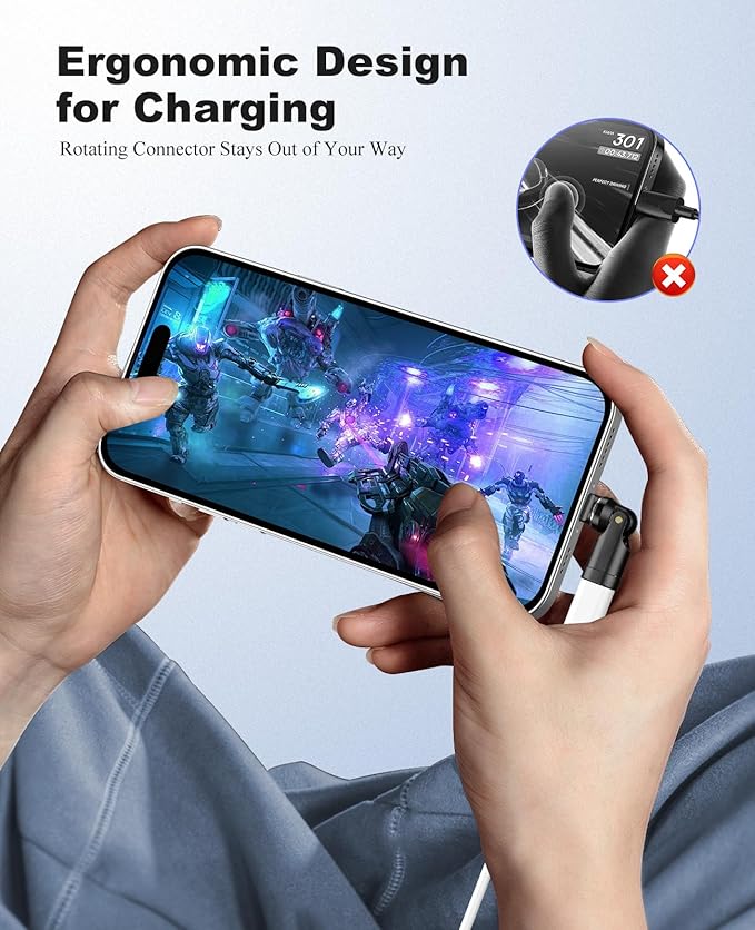 TiMOVO USB C Magnetic Adapter, (2 Pack) PD 240W Charging, Data Transfer, Right Angle C to C Adapter Extender for iPad/iPhone, Black