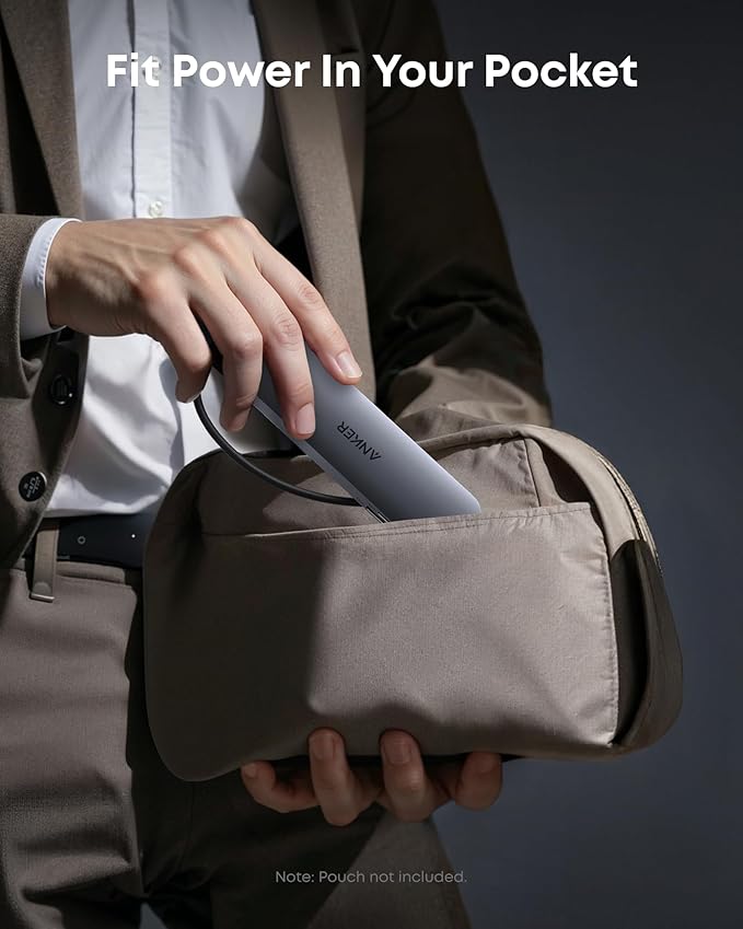 Anker USB C Hub, 7-in-1 Multi-Port USB Adapter for Laptops, 4K@60Hz USB C to HDMI Splitter, 85W Max Power Delivery, 3xUSBA & C 3.0 Data Ports, SD/TF Card, for Type C Devices (Charger Not Included)