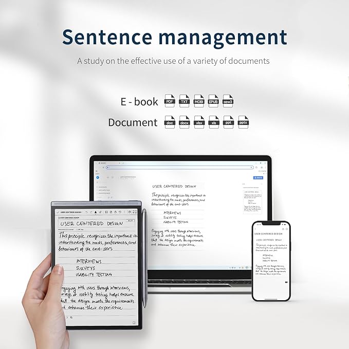 iFLYTEK AINOTE Air 2, 8.2-inch AI Note-Taking Tablet E Ink Tablet with24 Level Adjustable Light,Electronic Notebook with Pen,Voice-to-Text Transcription, Multi-Languages Chatgpt Support