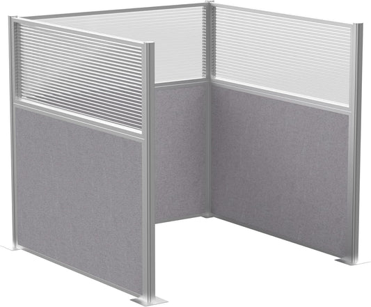 Versare Hush Panel Cubicle Kit | Workstation Partition Walls | Sound Dampening Cubicle Walls | Partitions for Desks