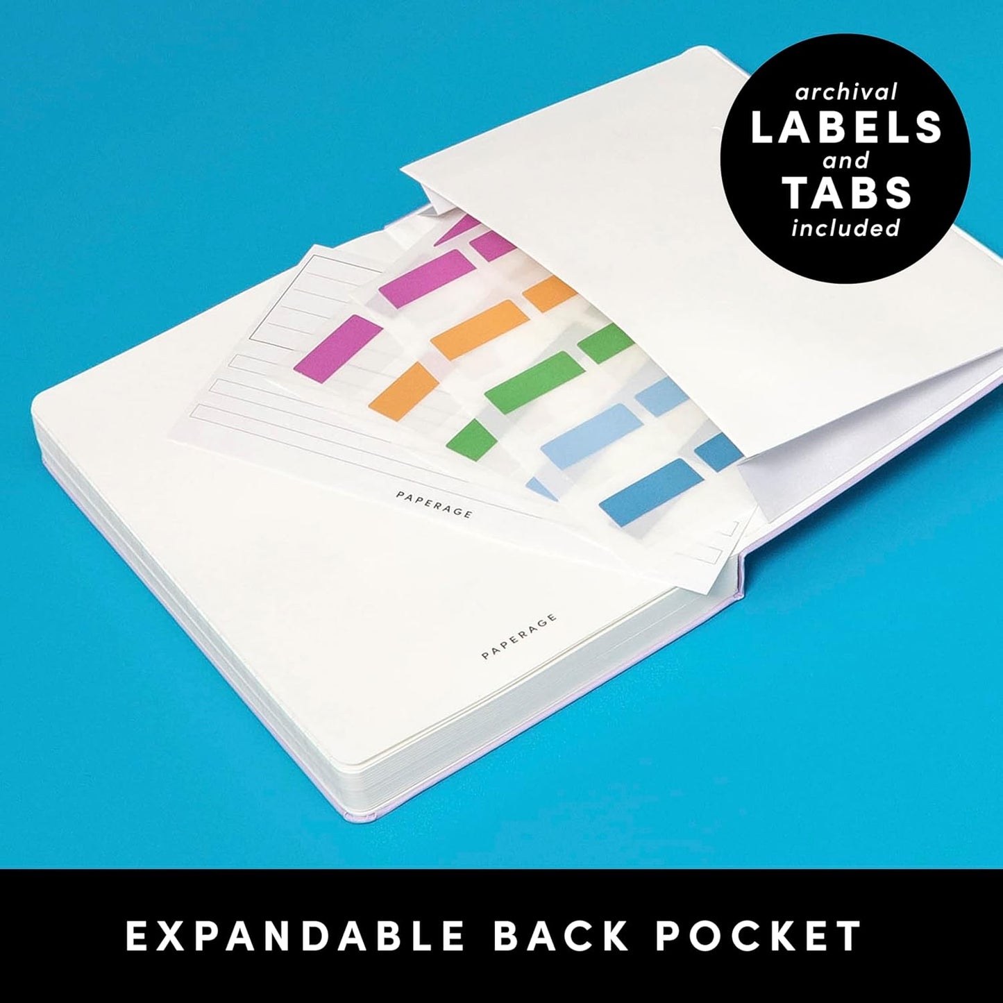 PAPERAGE Lined Journal Notebook, (Dark Green), 252 Pages, Medium 5.6 in x 8 in - 100 GSM Thick Paper – Hardcover Journaling Notebook for Work, School & Note Taking