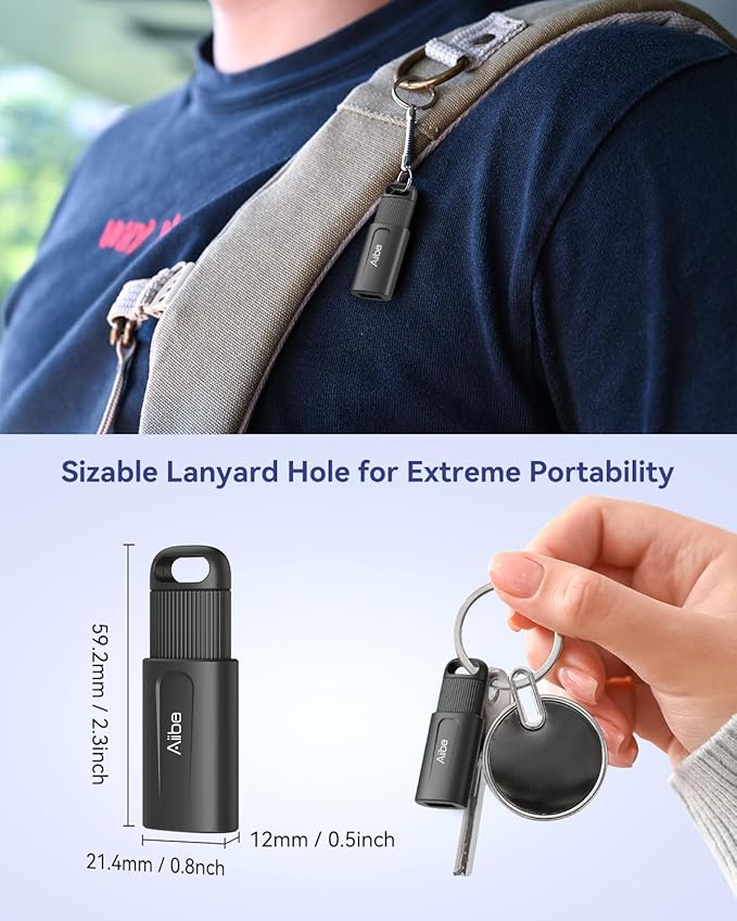 Aiibe 256GB Flash Drive USB 3.0 Thumb Drive USB Stick Retractable Memory Stick Jump Drive 256GB USB Flash Drive for PC Laptop (1 Pack Black)