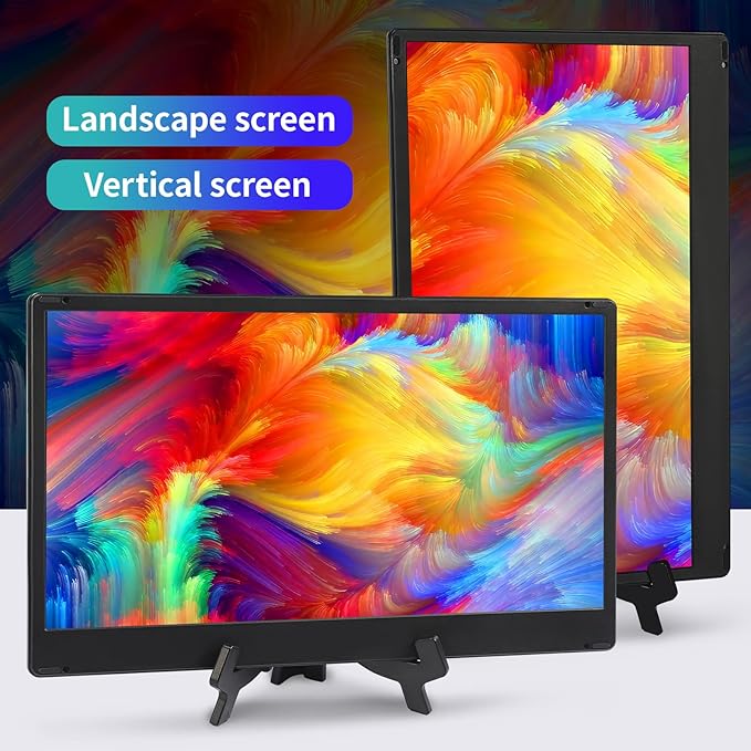 Laptop Screen Extender, Ultra-Thin 14.2" FHD IPS Dual Screen, Portable Monitor for Laptop 13–17.3" with USB-C/HDMI Port, Plug & Play for Windows/Mac/Android/PS5