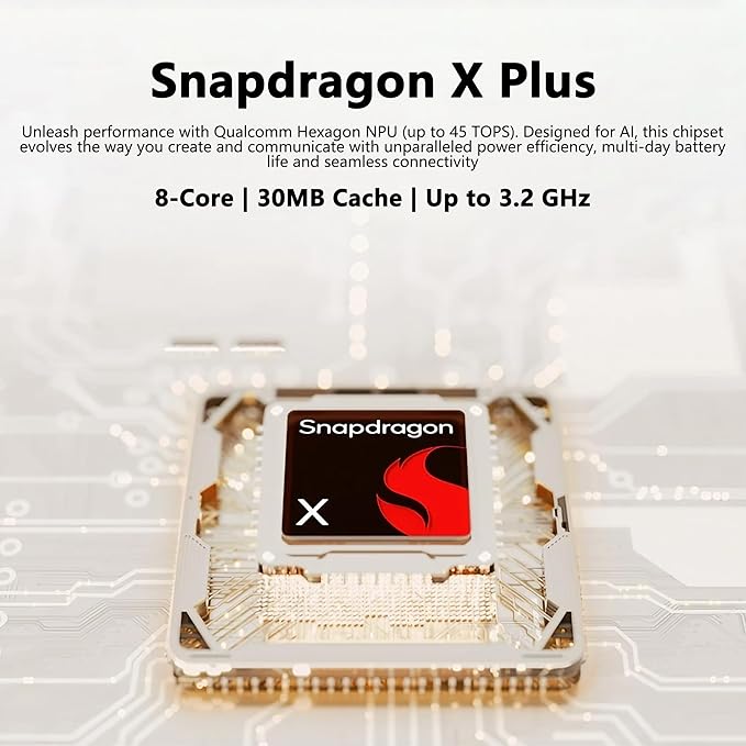 ASUS Zenbook A14 Copilot+ AI PC Laptop | 14" WUXGA OLED (100% DCI-P3) | Qualcomm Snapdragon X Plus (Up to 45 Tops) | 16GB RAM 2TB SSD | for Creator Business Professional Win11 w/DLCA Accessory