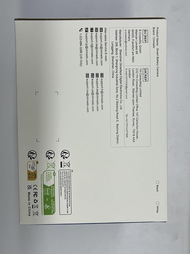 2K Cameras for Home Security-2.4G WiFi Outdoor Camera Wireless Solar/Battery Powered, 360° Viewing, Human Detection, Color Night Vision, Cloud/SD Storage B6 (B6-Black-1pack-2.4G)