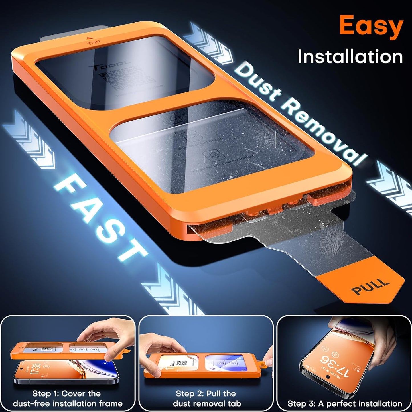 TOCOL for Google Pixel 10 Pro Screen Protector/Google Pixel 10 Screen Protector 6.3 9H Hardness Military Grade Shatterproof HD Tempered Glass for Full Coverage Easy Installation 2 Pack