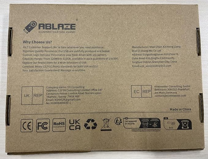 ABLAZE 32GB Flash Drive 10 Pack, USB 2.0 Memory Stick with Lanyards Swivel Thumb Drives Bulk 32GB Pendrive U Disk for Data Storage (Mixcolors)