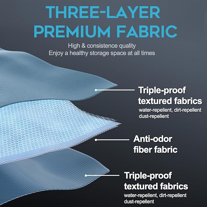 Packing Cubes for Travel Luggage Organizer Bags, Rapid-Odor-Elimination Sock & Underwear Cube, Water-Resistant Gym Bag, Soft Portable Packing Cubes for Travel（12.6” × 8.5” × 4.7”） M