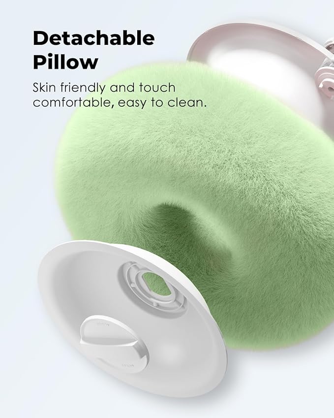 Viozon Tablet Stand Pillow, Compatible with 4.7"-13" Phone/Tablet, iPad, iPhone, Samsung, Google, Kindle, 360°Adjustable Phone Holder for Bed with Soft Plush Fabric, and Detachable Bowl, Green