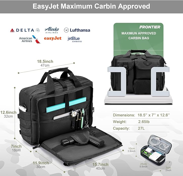 Stypos Tactical Messenger Bag Briefcase for Man Military Laptop Bag 14 Inch/15.6 Inch /17.3 Inch Messenger Shoulder Work Bag