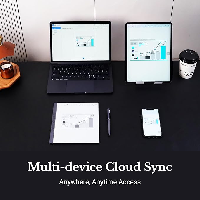 eNote 2 Paper Tablet, 10.3-inch 300 PPI Pen Only E-Ink Writing Tablet, 4G 128G Digital Notebook, AI Powered Voice-to-Text, Includes Two B5 Stylus Pens