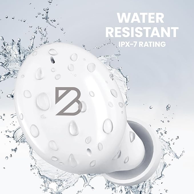 Back Bay Audio Tempo 30 Wireless Earbuds for Small Ears - Award-Winning Sound, Sweatproof Bluetooth Earbuds, Comfortable Ear Buds for Women, White Earphones Small Ear Canals, Long Battery Headphones