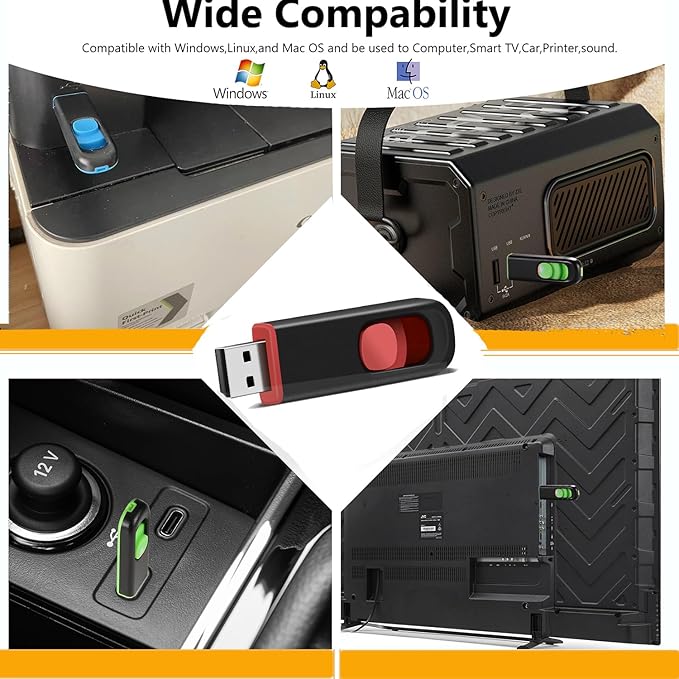 USB Flash Drive 5 Pack 16GB, USB 2.0 Memory Stick Thumb Drive Pen Drives Jump Drive for Data Storage