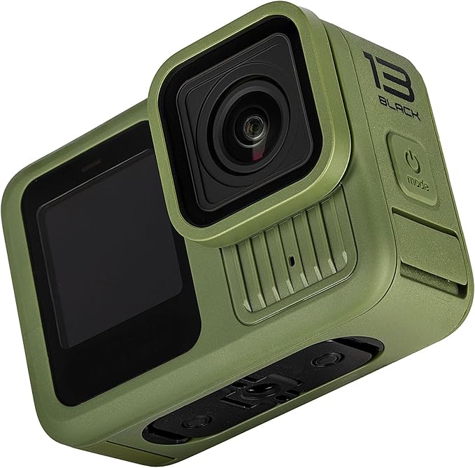 GoPro HERO13 (Hero 13) in Forest Green - Waterproof Action Camera with 5.3K HDR Video, 27MP Photos, 1/1.9" Image Sensor, Live Streaming, Webcam + 64GB Card & 50 Piece Accessory Kit - Bundle