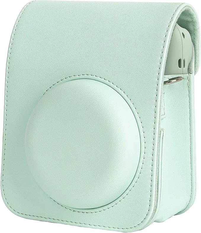 Fujifilm Instax Mini 12 Instant Film Camera (Mint Green), Fujifilm Instax Mini Twin Pack Instant Film 20 Prints, Case - Accessory Bundle