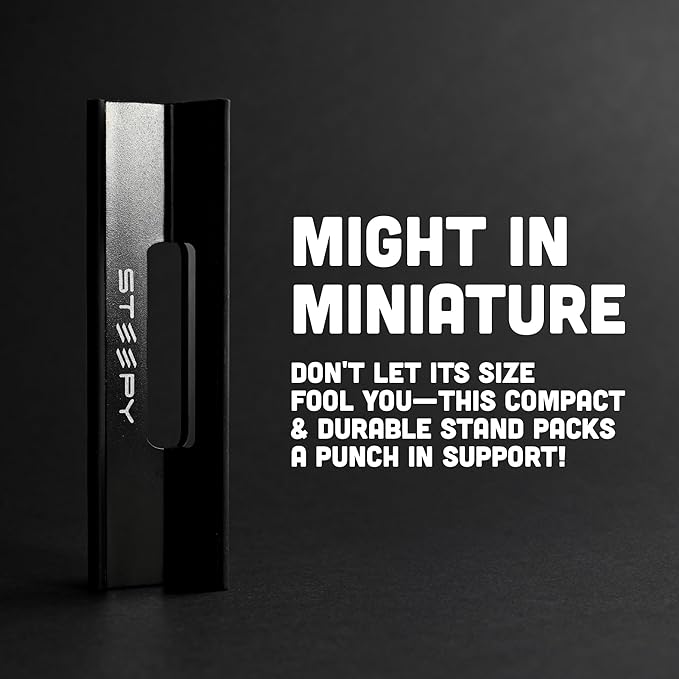 Steepy Adjustable Laptop Stand - 3 Height Computer Riser for Desk