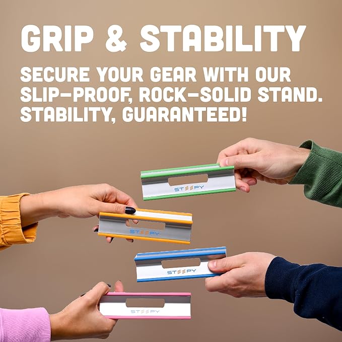 Steepy Adjustable Laptop Stand for Desk - 3 Height Computer Stand - Laptop Desk Riser