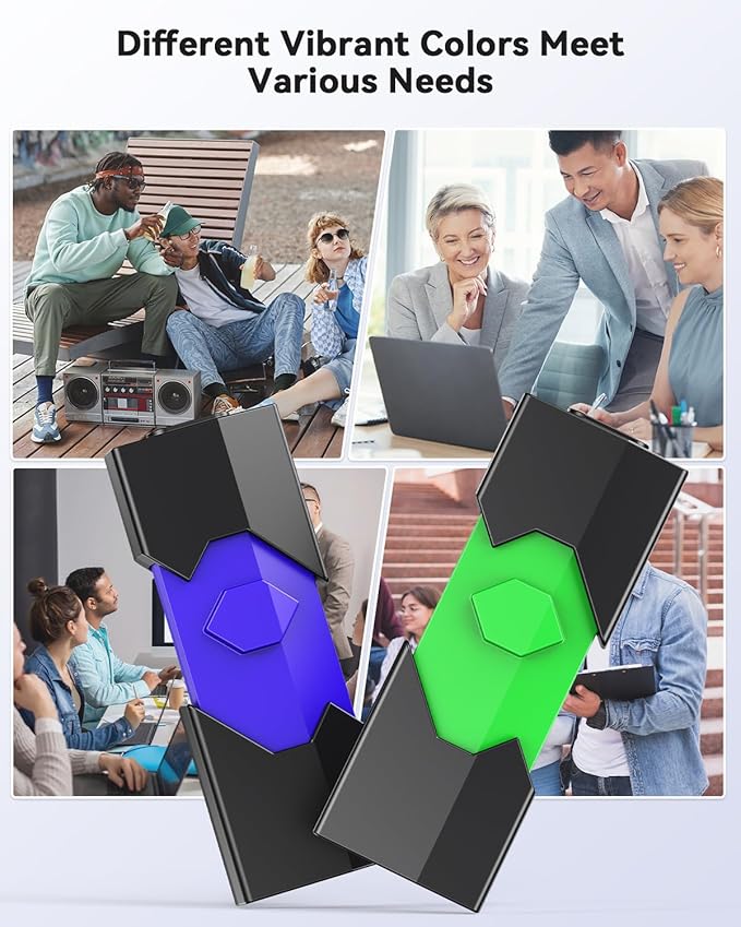 Aiibe 64GB USB C Flash Drive 5 Pack Type C + USB-A Dual Thumb Drive USB2.0 Memory Stick 64GB Flash Drives Push-Pull Portable Stick 64 GB (5 Pack, Black Green Red Blue Purple)