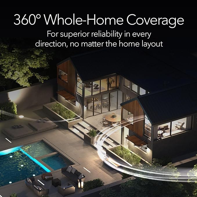 NETGEAR Orbi 970 Series Quad-Band WiFi 7 Mesh Network System (RBE972S) - Router + 1 Satellite Extender, Security Features, 27 Gbps, 6,600 sq. ft., 200 Devices, 10 Gig Internet Port – Free Expert Help