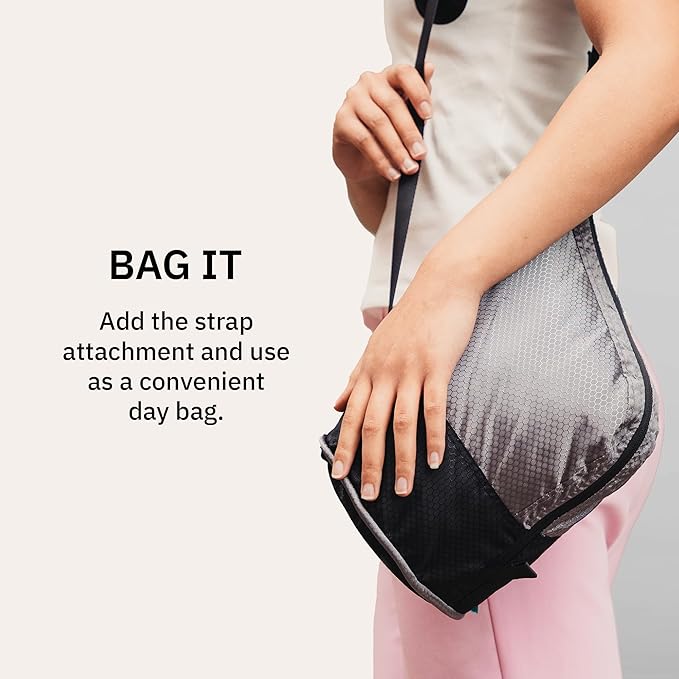 trtl Packing Pods, Grey- Packing Cubes for Travel - Organizer Bags for Luggage to Maximize Space in Suitcase - Travel Packing Organizers - Includes Carry Strap - Comes with 3 Cube Sizes - 3 Pack