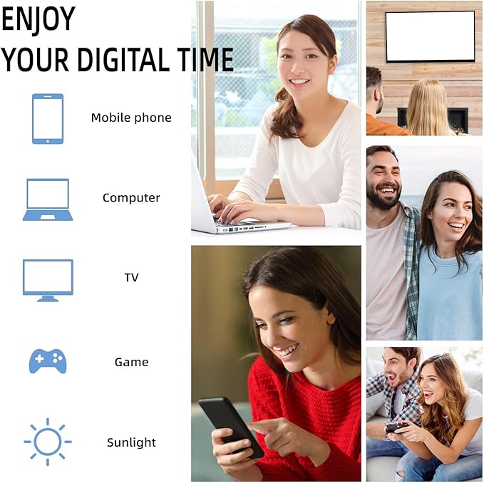 Blue Light Glasses for Woman Men | 99% Blue Light Blocking Glasses | Computer Glassess | Night Driving | Gaming | TV Phone Screen Reader Square Frame | Anti Eyestrain & UV Glare Protection