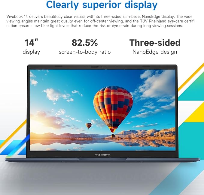 ASUS Vivobook 14X X1404VA-I512256 Laptop, 14" FHD 1920 * 1080, Intel Core i5-1334U,16GB DDR4 RAM, 512GB SSD, Wi-Fi 5, W11 Home, HDMI, Bundle with PCO Laptop Cooler