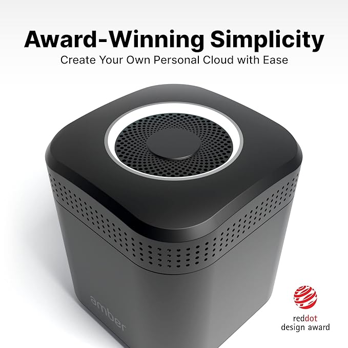 AmberPRO Personal Cloud Storage Device + AC2600 WiFi Router. Dual 1TB Hard Drives with RAID 1 or Optional 2TB with RAID 0. Plex and Home Assistant. iOS/Android/Windows/Mac Compatible. AM1211-1TB