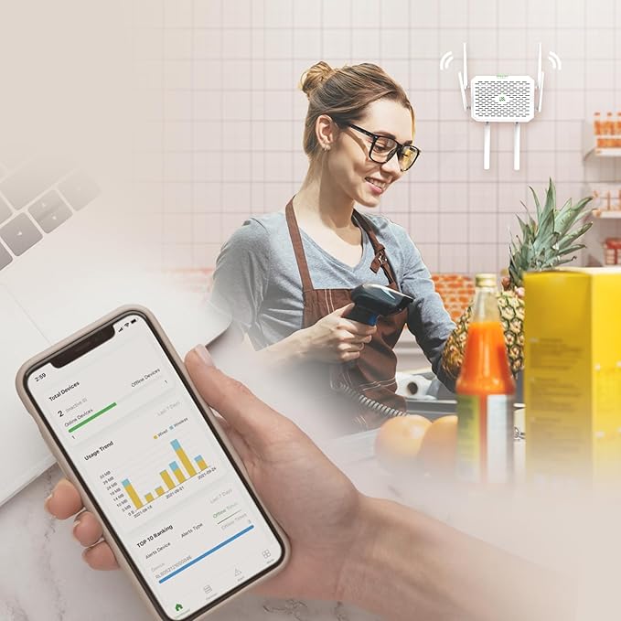 InHand Networks 5G NR FWA02 Cellular Cloud-Managed Router,Fast Wi-Fi 6, Multi-WAN, Detachable Antennas,Dual SIM,Built-in VPN, Data encryption, Secure Internet, Support T-Mobile