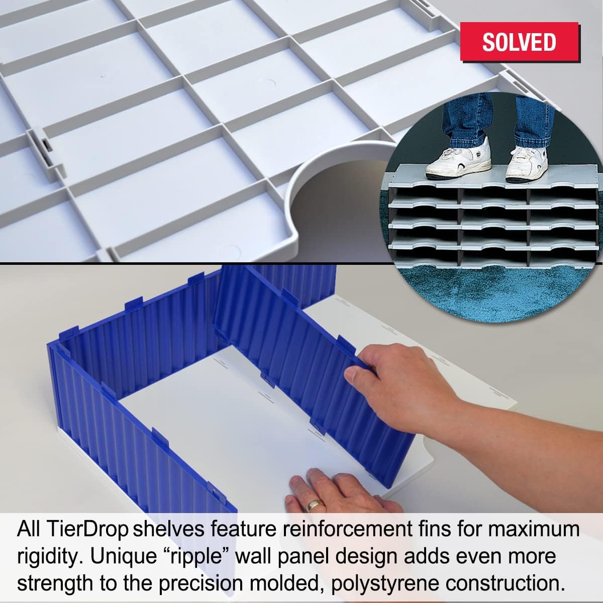 Ultimate Office Tierdrop Desktop Organizer. 6-Compartment High Capacity Mail, Classroom and Literature Sorter, Features Extra High Slots for Bulky Packages & Supplies. Add-On Tiers for Easy Expansion