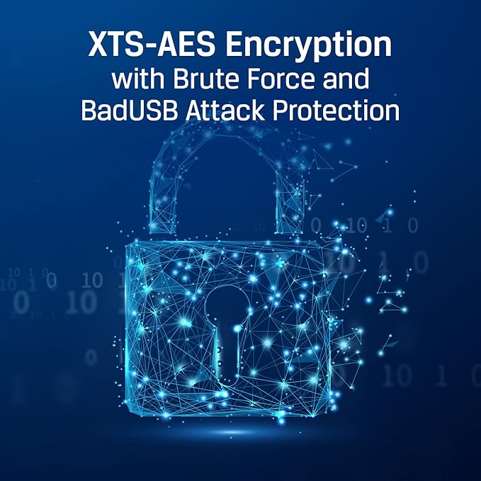 Kingston Ironkey Locker+ 50 64GB Encrypted USB Flash Drive | USB 3.2 Gen 1 | XTS-AES Protection & TAA Compliant | Multi-Password Security Options | Automatic Cloud Backup | Metal Casing | IKLP50/64GB